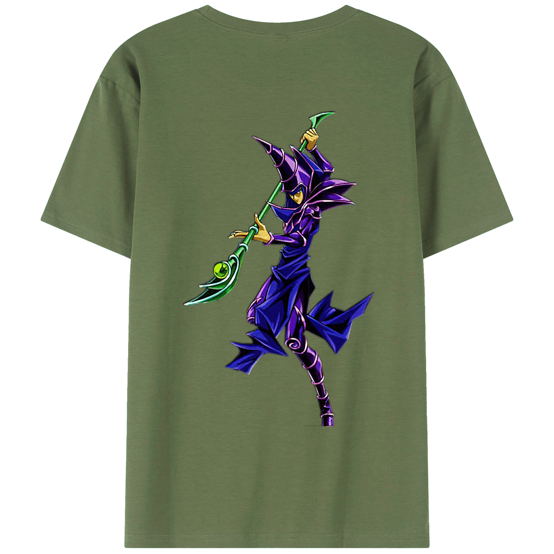 （画像用） 遊☆戯☆王 Yu-Gi-Oh! 綿100％ メンズ半袖Tシャツ（バックプリント） 通気性